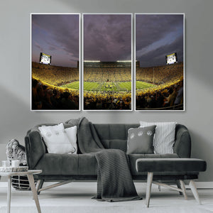 Michigan Wolverines Print - Michigan Stadium Wall Art Canvas