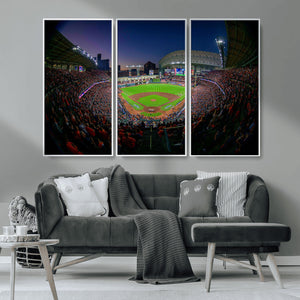 Houston Astros Baseball Print Canvas - Houston Minute Maid
