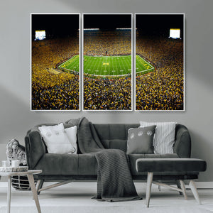 Stadium in Michigan Wall Art Canvas Print, Framed American