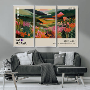 Yayoi Kusama Japan 1986 Wall Art Canvas Print – Vibrant