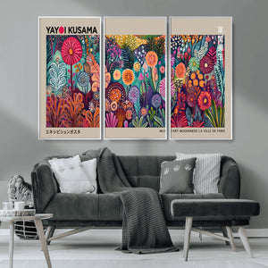 Yayoi Kusama Wall Art Canvas Print, Abstract Art, Large