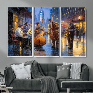 Colorful Jazz Wall Art - African American Music Canvas Print