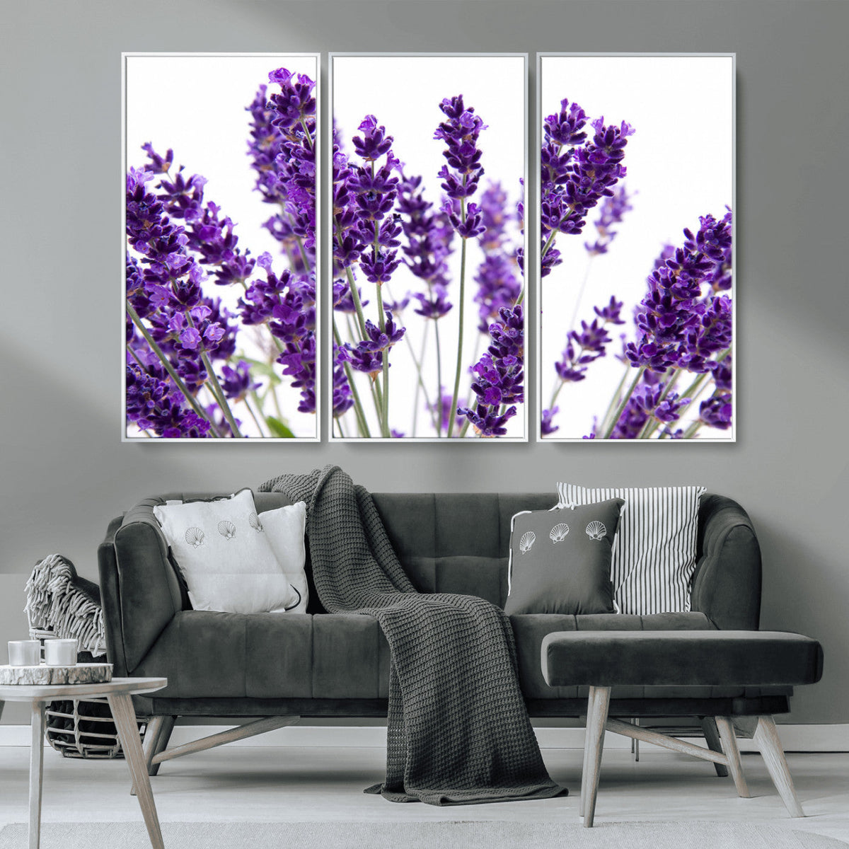 Lavender Flower Wall Art Canvas Print