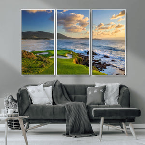 Pebble Beach Golf Links Wall Art Canvas Print – Iconic