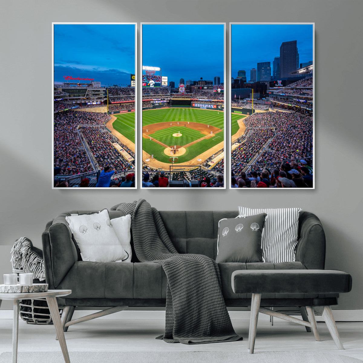 Target Field Stadium Wall Art Canvas Print – Minnesota Twins