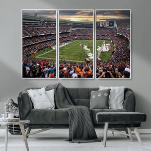 Chicago Bears Soldiers Field Wall Art Canvas Print – Framed