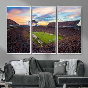 Jordan-Hare Stadium Wall Art Canvas Print, Football Stadium