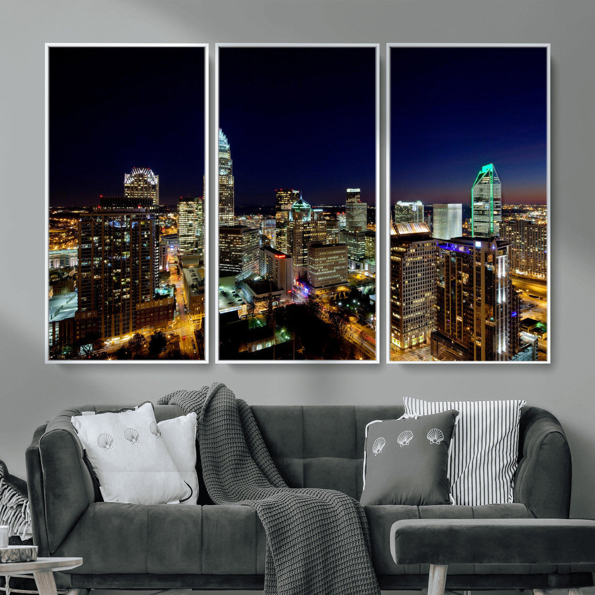 Atlanta Skyline Wall Art Canvas Print – Modern Cityscape