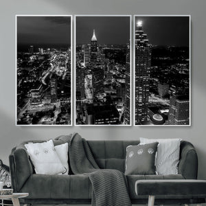 Atlanta Skyline Wall Art Canvas Print, Atlanta Downtown