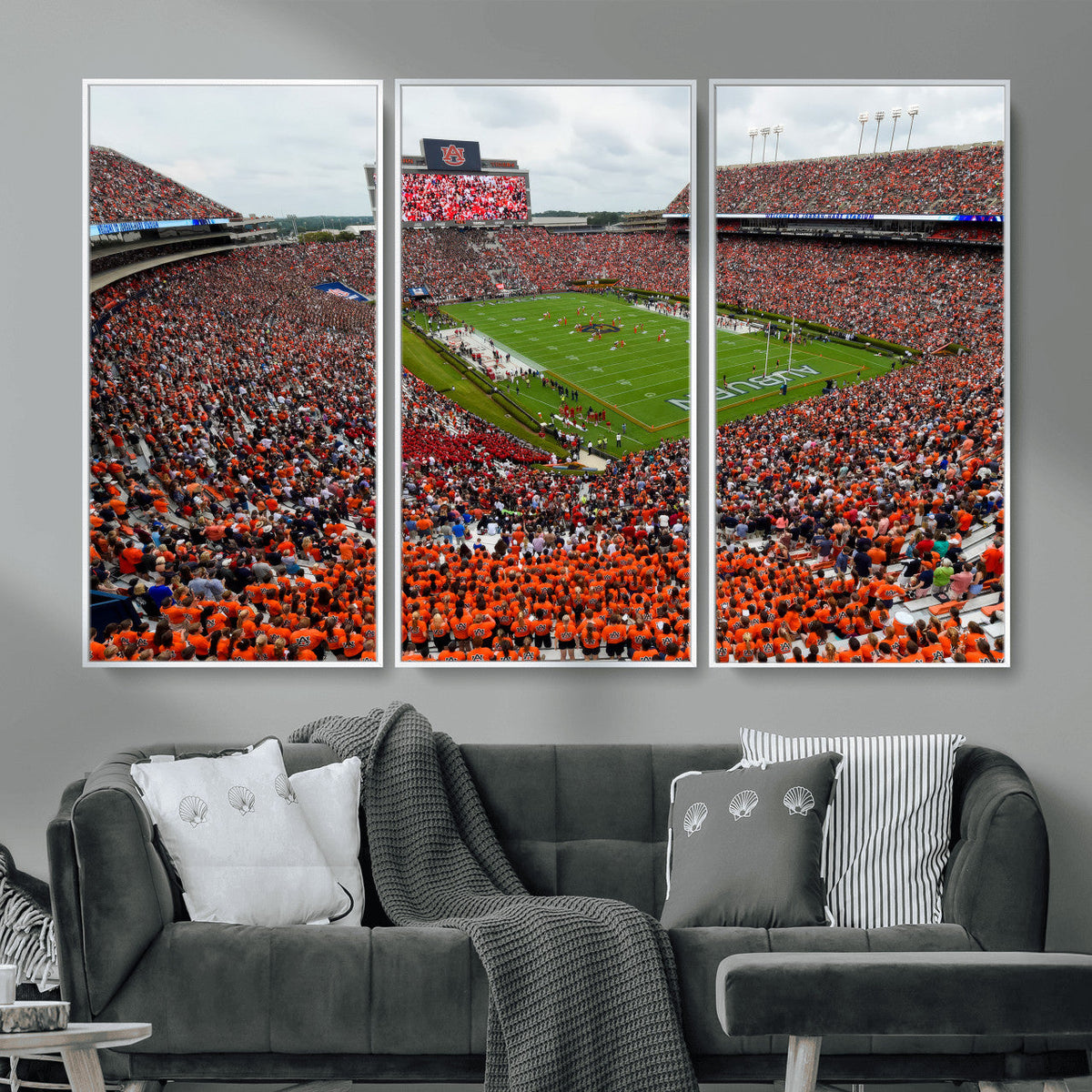 Auburn Stadium Wall Art Canvas Print, Jordan Hare Stadium