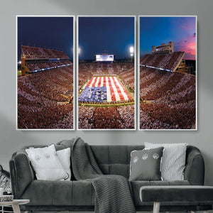 Oklahoma Memorial Stadium Wall Art Canvas Print – Oklahoma
