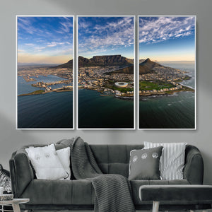 Cape Town Wall Art Canvas Print – Table Mountain Coastal