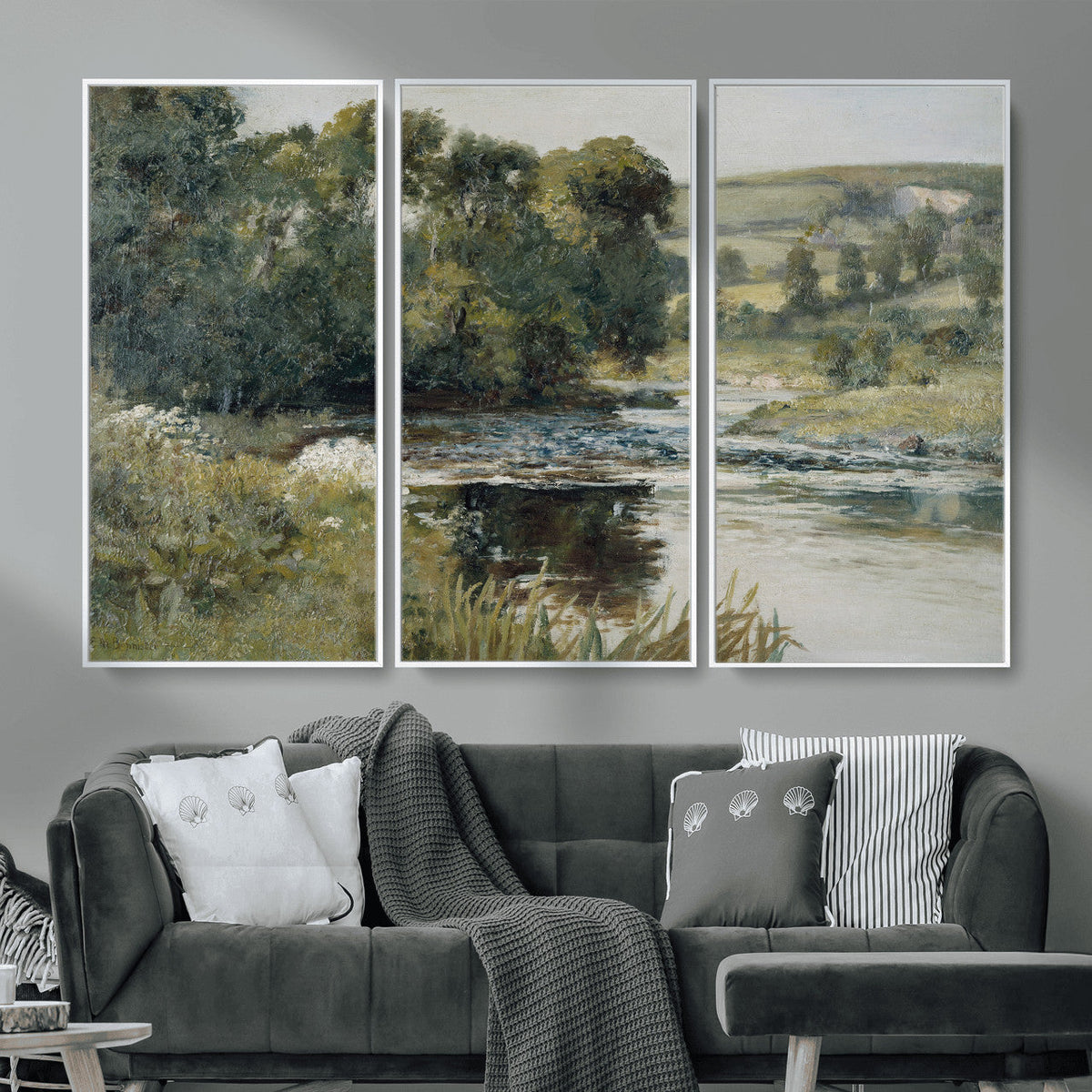 Streamside by Edward Mitchell Bannister Wall Art Canvas