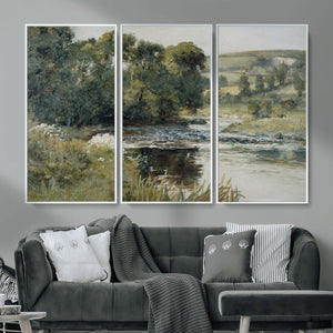 Streamside by Edward Mitchell Bannister Wall Art Canvas