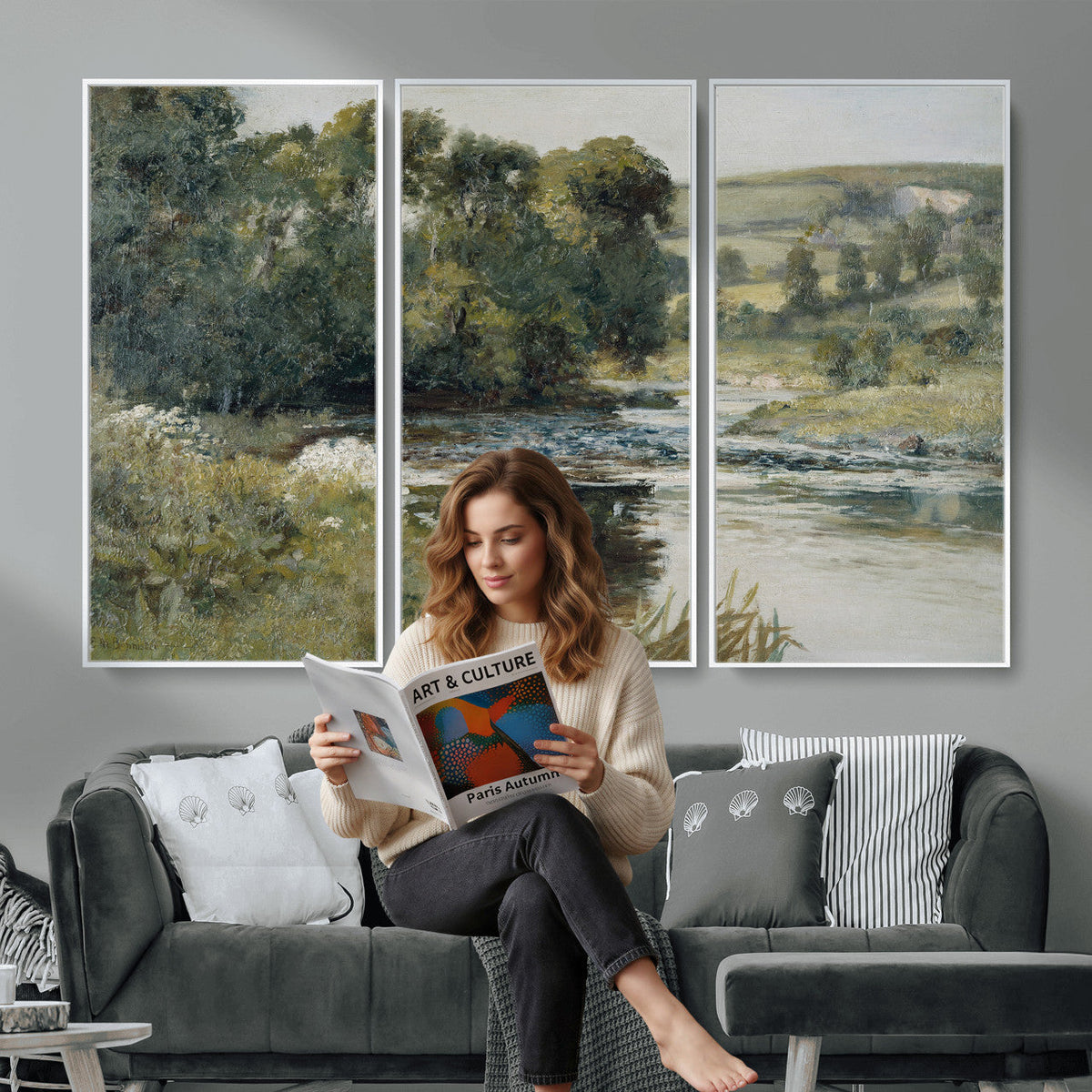 Edward Mitchell Bannister Streamside Wall Art Canvas Print