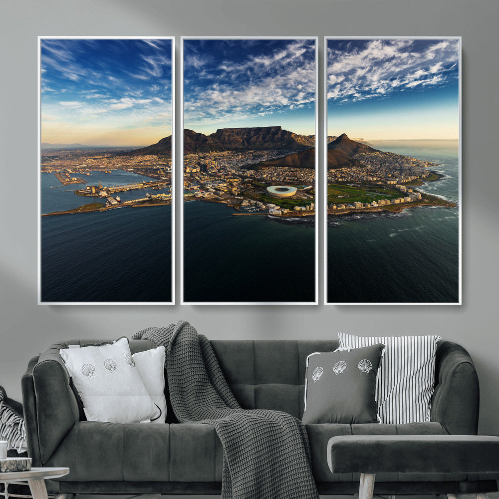 Cape Town Skyline Wall Art Canvas Print – Table Mountain