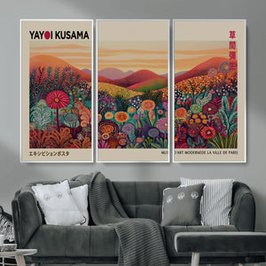 Yayoi Kusama Colorful Landscape Wall Art Canvas Print –
