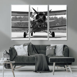 Wall Art Old War Plane Canvas Print