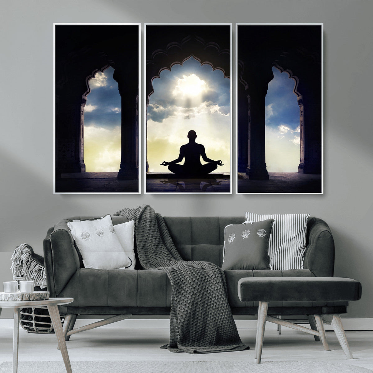 Women and Yoga Wall Art Canvas Print