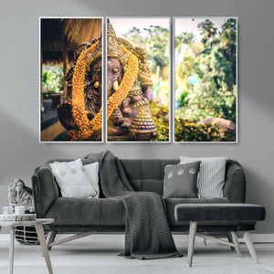 Hinduism Statue Wall Art Canvas Print