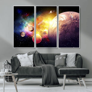 Space and Galaxy Canvas Print