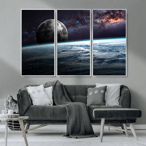 Space and Planet Canvas Print