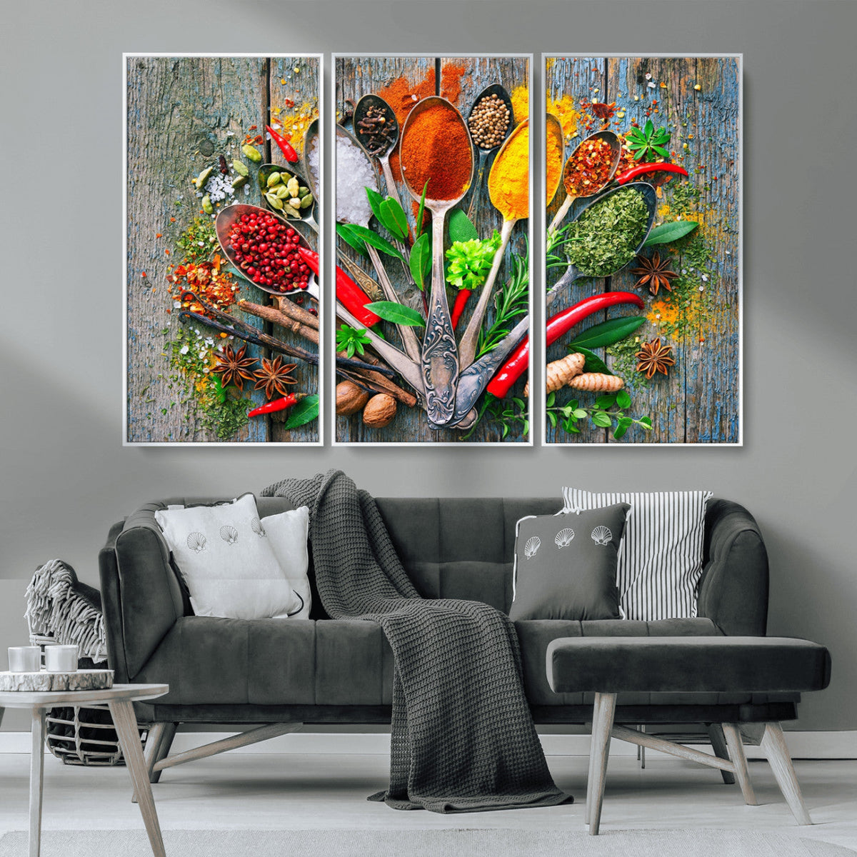 Spoonful of Spices Cooking Wall Art Canvas Print - Vibrant