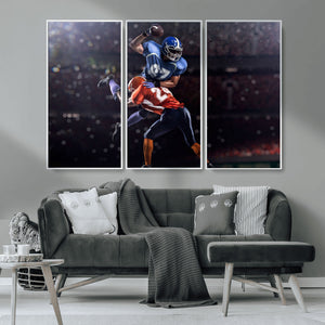 American Football Wall Art Canvas Print, Stadium Sport Wall