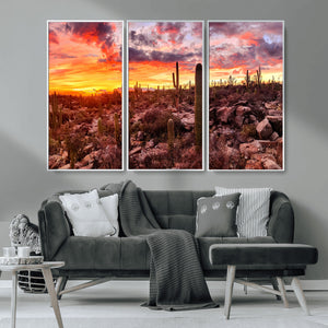 Arizona Desert Print, Western Cowboy Wall Art Print