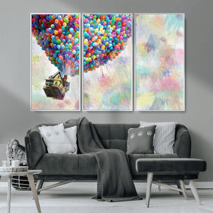 Up Pixar Poster, Look Up Pixar Wall Art, Up Pixar Canvas,