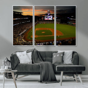 Colorado Rockies Coors Field Wall Art Canvas Print - MLB