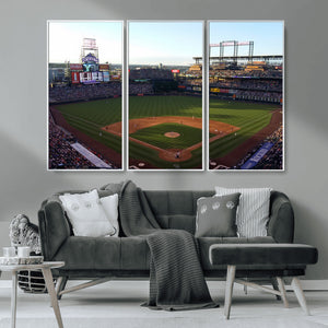 Colorado Rockies Coors Field Wall Art Canvas Print - MLB