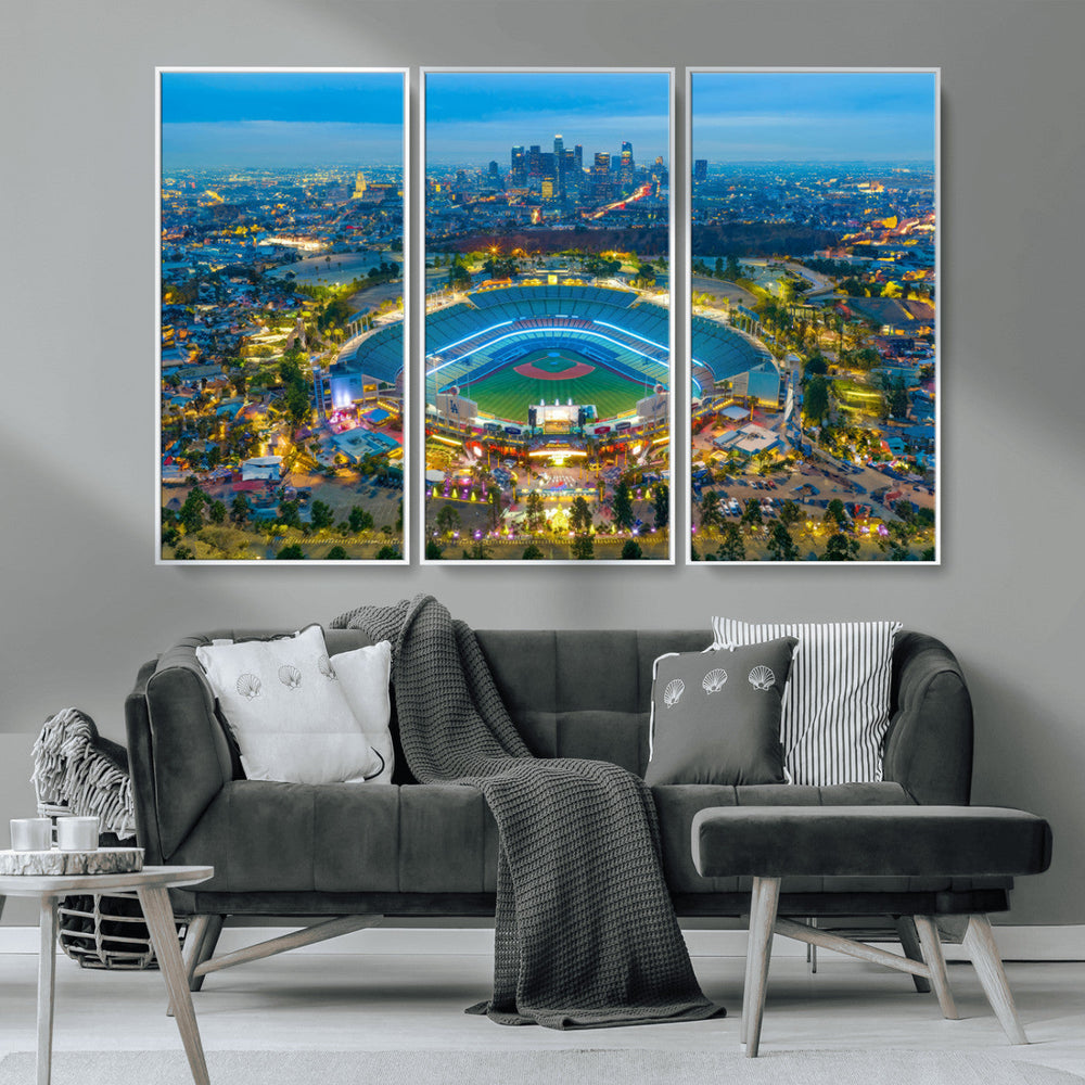 Los Angeles Dodgers Wall Art Canvas, Dodger Stadium Wall Art