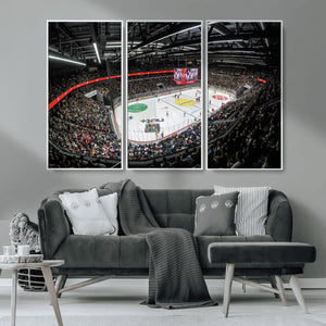 Vaudoise Lausanne Ice Hockey Arena Stadium Wall Art Canvas,
