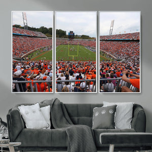 Virginia Cavaliers Football Team Print - Charlottesville Scott Stadium Print Wall Art Canvas
