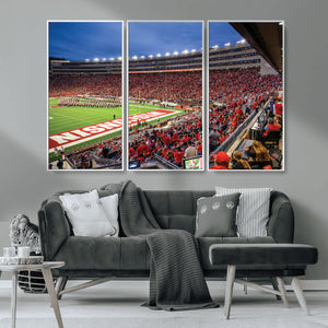 Wisconsin Badgers Football Team Print - Madison Camp Randall
