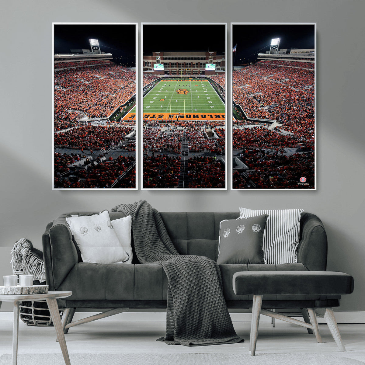 Oklahoma State Cowboys Canvas Print, Football Team Print -
