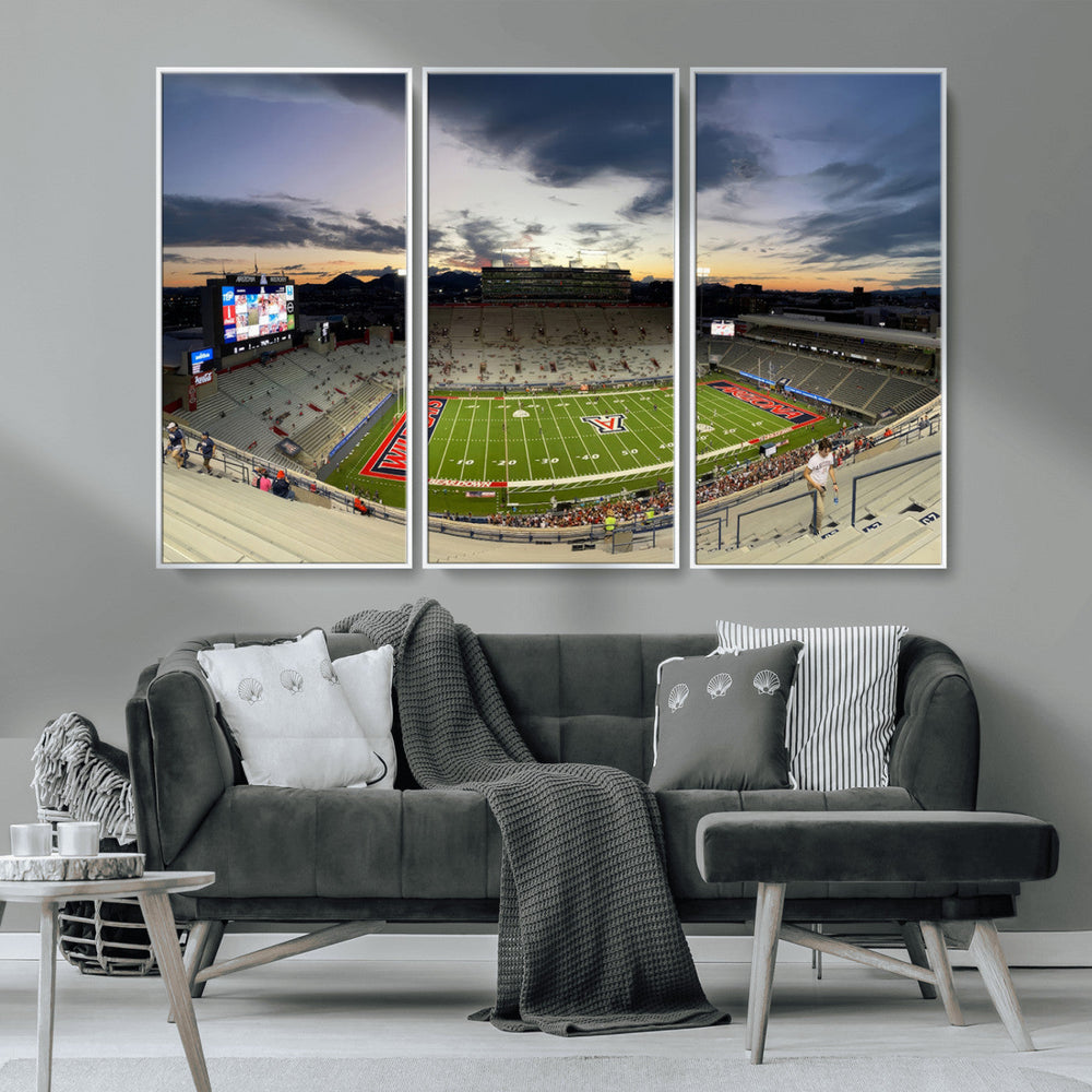 Arizona Wildcats Football Team Print - Tucson Arizona