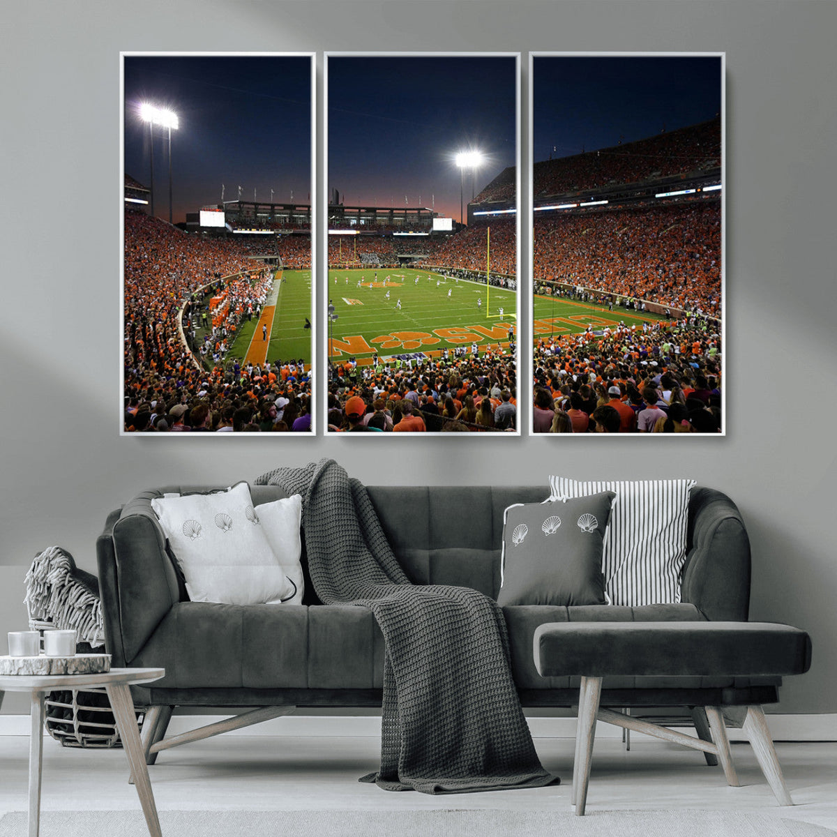 Clemson University Tigers Art Print, Football Team Print -