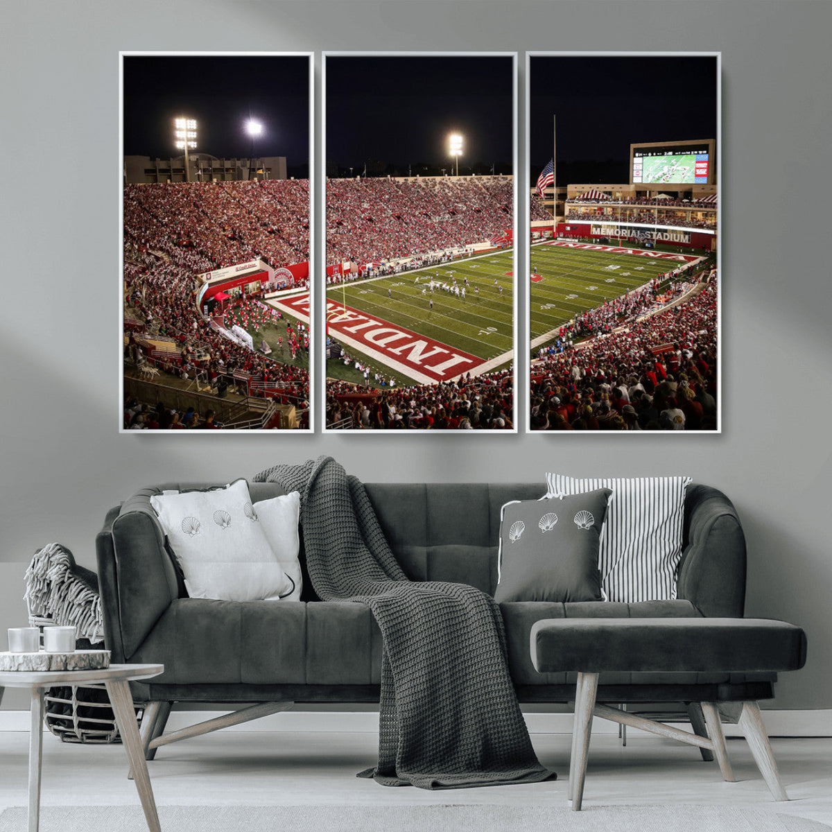 Indiana University Hoosiers Football Team Print Canvas -