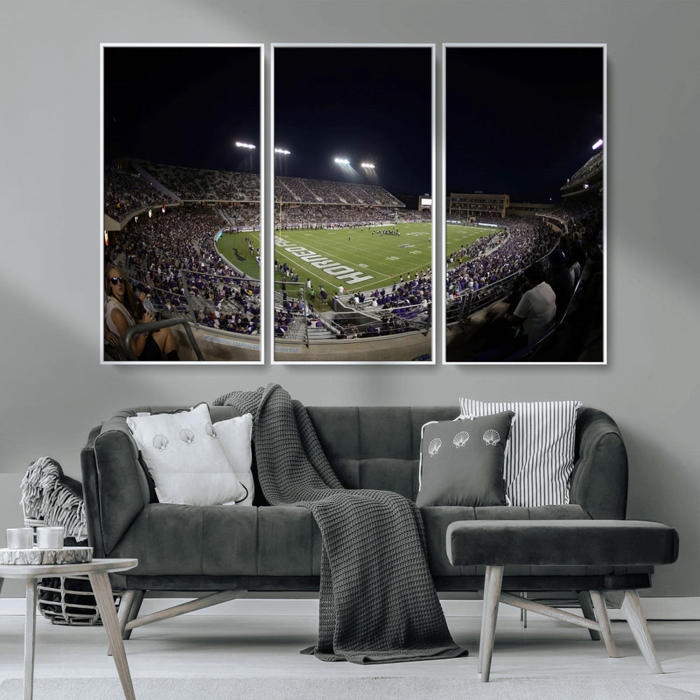 TCU Horned Frogs Football Team Print - Fort Worth Amon G.
