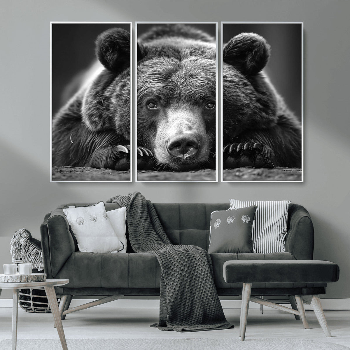 Resting Grizzly 399 Bear Canvas Print | Ready to Hang Wall