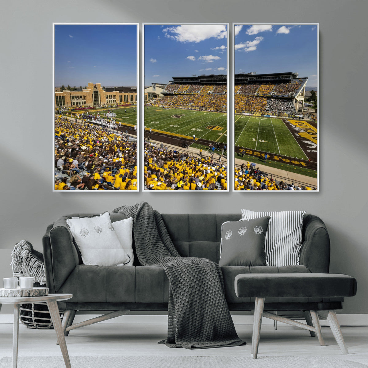 University of Wyoming Cowboys Football Team Print - Laramie