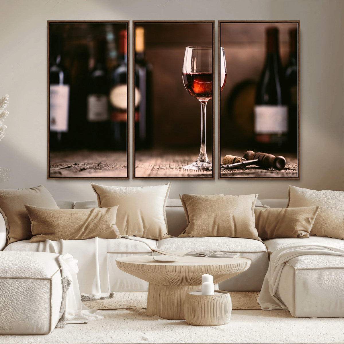 Red Wine and Bottle Canvas Print