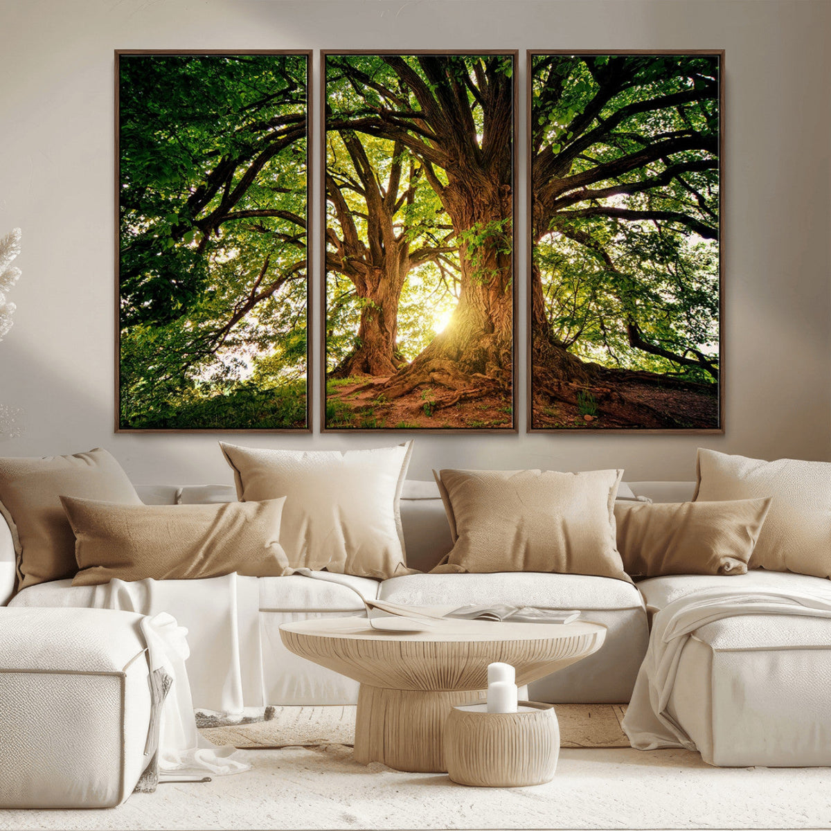 Majestic Ancient Tree Wall Art, NatureCanvas Print, Woodland