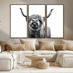 Fanny Scottish Highland Cow Cattle Art Print Farmhouse Wall