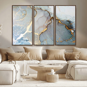 Large Abstract Marble Wall Art Canvas Print for Living Room