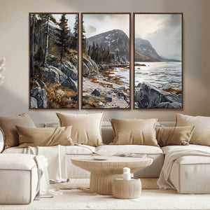 Serene Coastal View of Acadia National Park - Stunning
