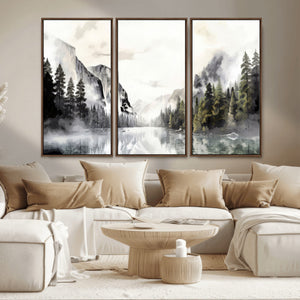 Yosemite Valley Wall Art Canvas Print – Framed and Ready to