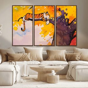 High-Quality Giclee Canvas Print – Framed Calvin Wall Art